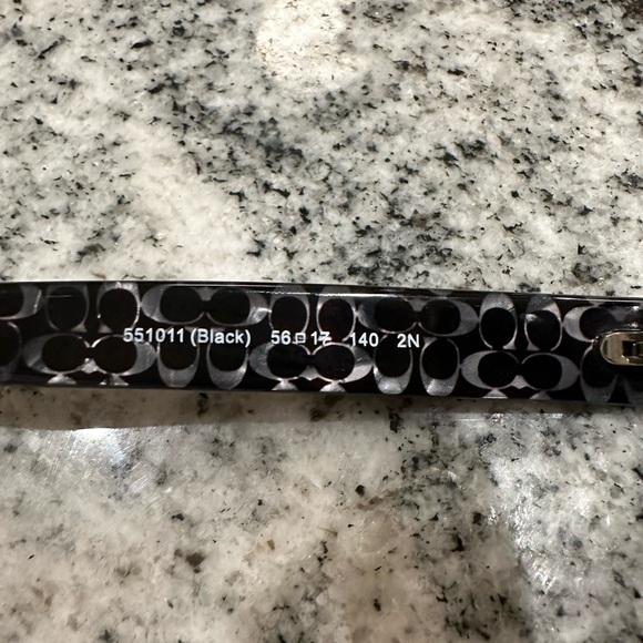 COACH Rectangle Black Sunglasses - Picture 3 of 3